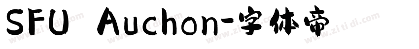 SFU Auchon字体转换